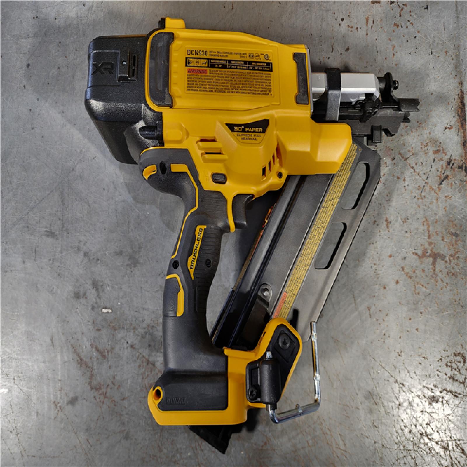 HOUSTON LOCATION - AS-IS DEWALT 20-Volt 30Â° Cordless Framing Nailer (Tool-Only)