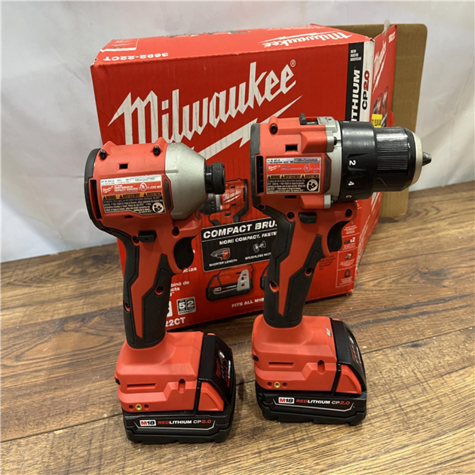 AS-ISMilwaukee M18 Compact Brushless 2-Tool Combo Kit