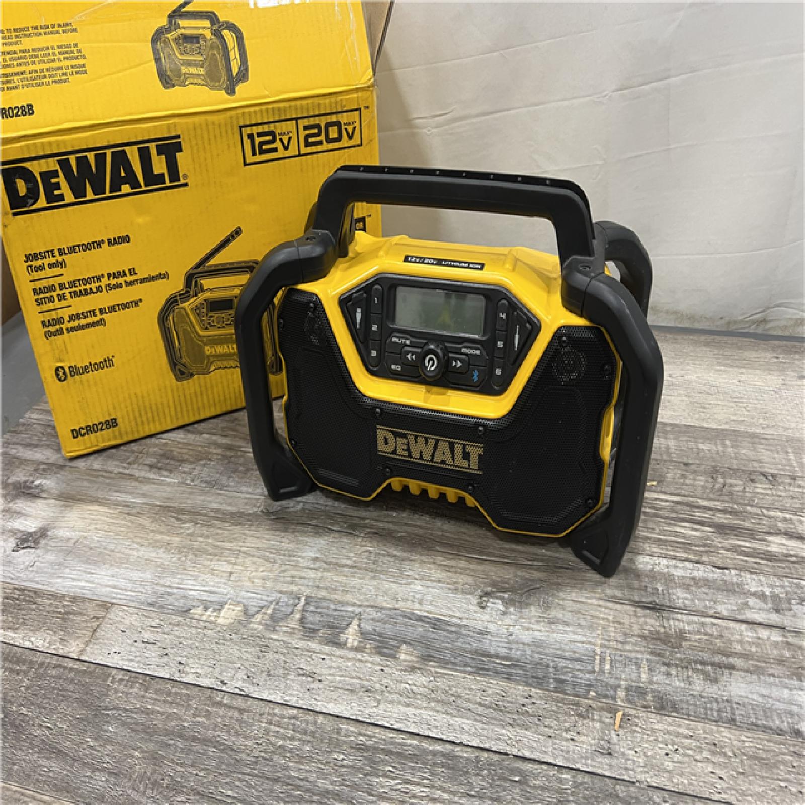 AS-IS DEWALT 20V MAX Compact Cordless Bluetooth Radio (Tool Only)