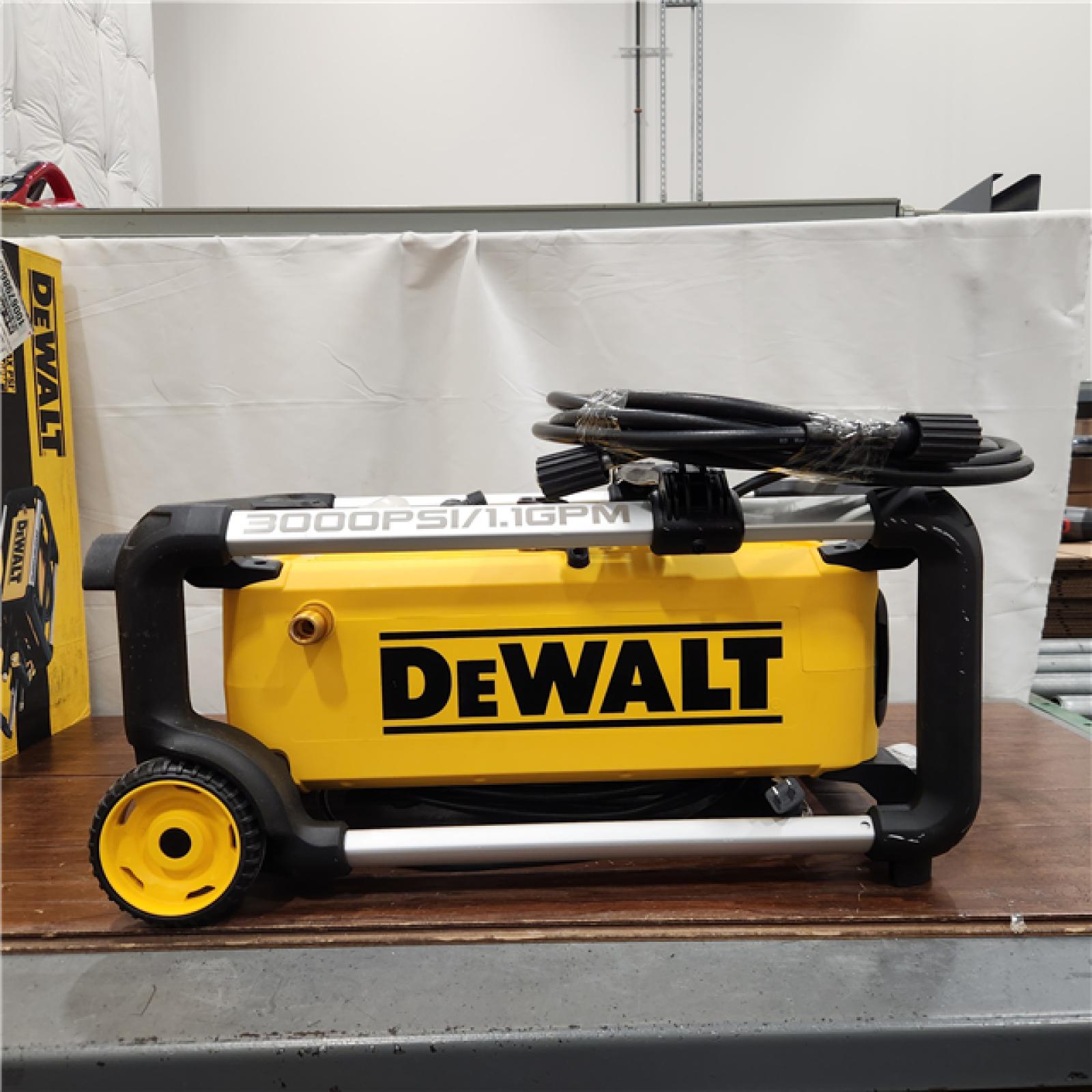 AS-IS DEWALT 3000 PSI 1.1 GPM 15 Amp Cold Water Electric Pressure Washer with Internal Equipment Storage