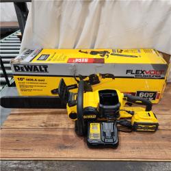 AS-IS FLEXVOLT 60V MAX 16in. Brushless Cordless Battery Powered Chainsaw Kit with (1) FLEXVOLT 6 Ah Battery & Charger