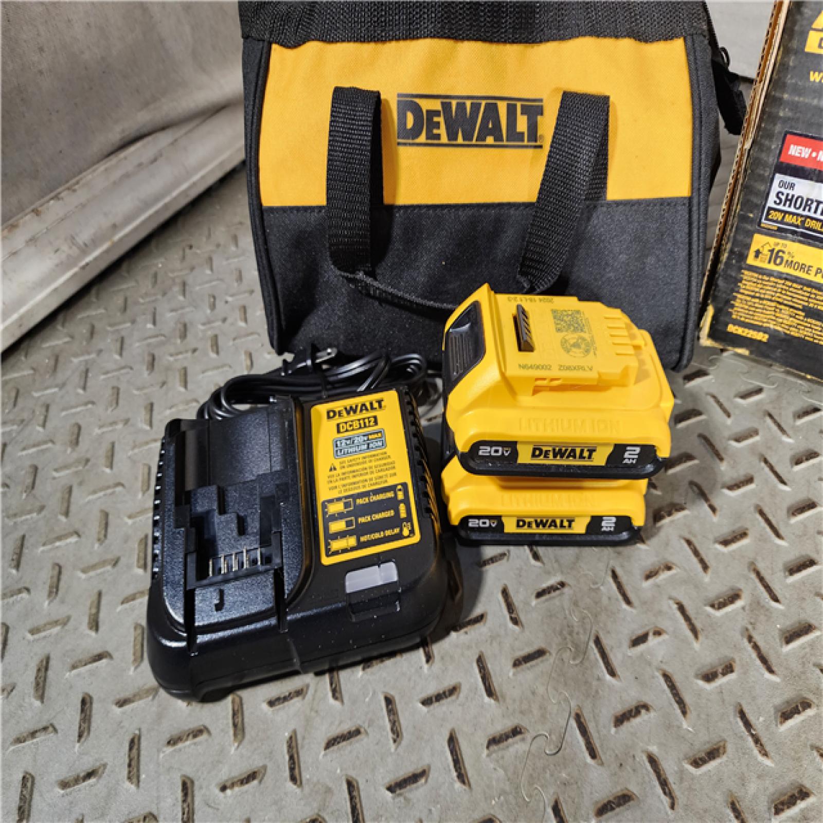 HOUSTON LOCATION - AS-IS (APPEARS LIKE NEW) ATOMIC 20-Volt MAX Lithium-Ion Cordless Combo Kit (2-Tool) with (2) 2.0Ah Batteries, Charger and Bag