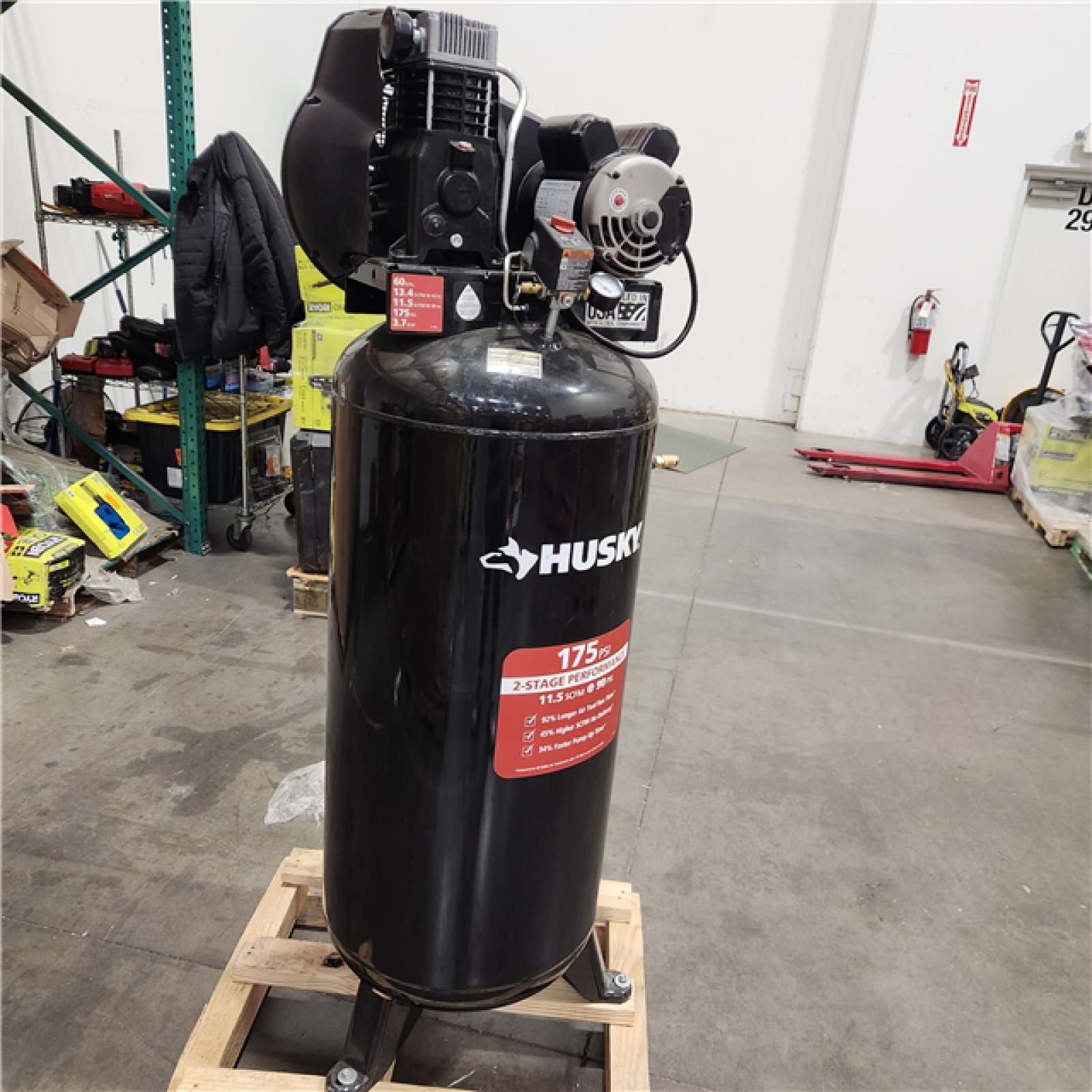 Dallas Location - As-Is Husky C603H Stationary Electric Air Compressor