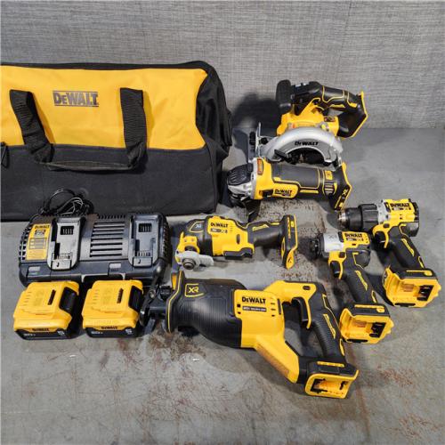 HOUSTON LOCATION - AS-IS (APPEARS LIKE NEW) DEWALT 20V 6-TOOL COMBO KIT