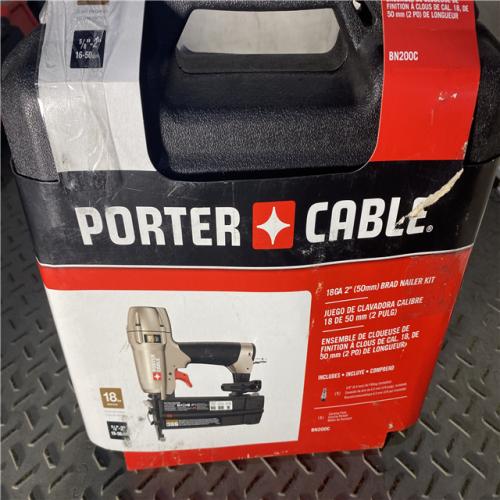 Houston location AS-IS PORTER CABLE 18-Gauge Pneumatic Brad Nailer Kit