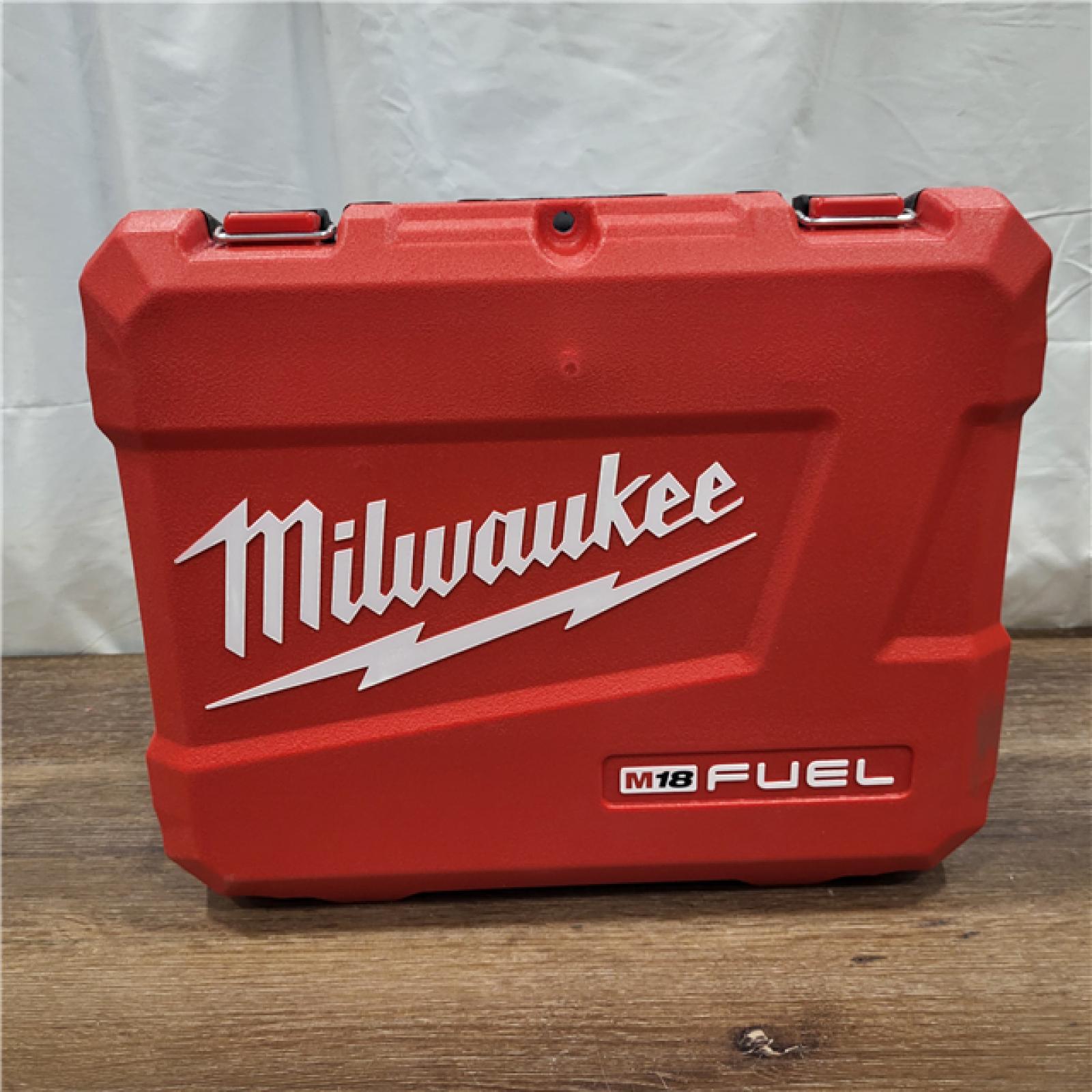 AS-IS Milwaukee 2904-22 Hammer Drill Driver Kit with Batteries  Charger & Tool Case  Red