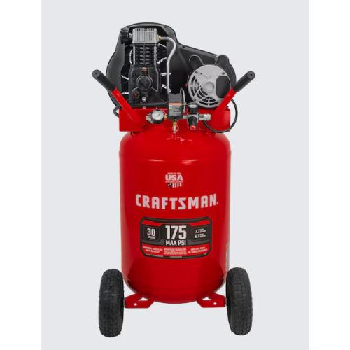 DALLAS LOCATION - AS-IS CRAFTSMAN 30-Gallon Portable Electric 175 PSI Vertical Air Compressor