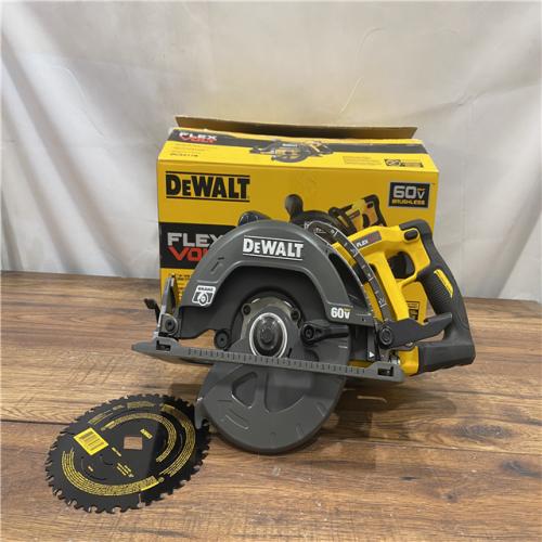 AS IS DEWALT FLEXVOLT 60V MAX Cordless Brushless 7-1/4 in. Wormdrive Style Circular Saw (Tool Only)