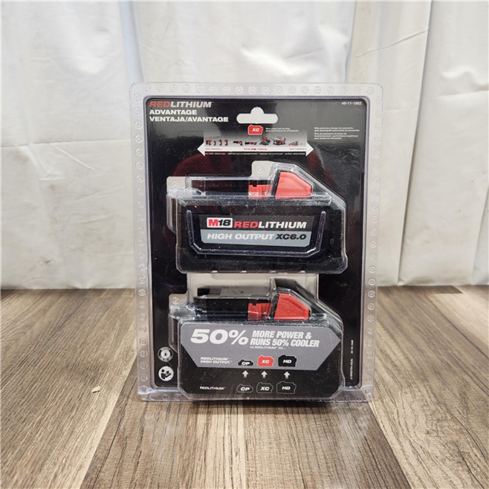 NEW M18 18-Volt Lithium-Ion High Output 6.0Ah Battery Pack (2-Pack)