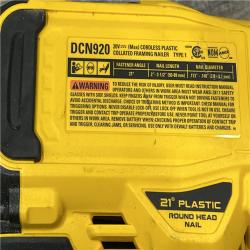 AS-IS DEWALT 20-Volt 21Â° Cordless Framing Nailer (Tool-Only)