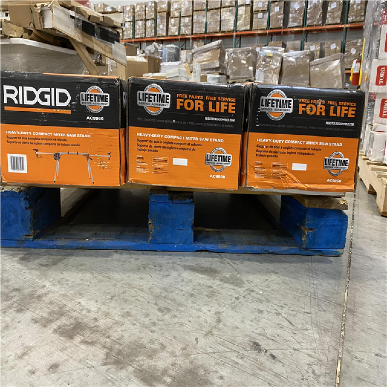 DALLAS LOCATION -RIDGID Professional Compact Miter Saw Stand PALLET - (3 UNITS)