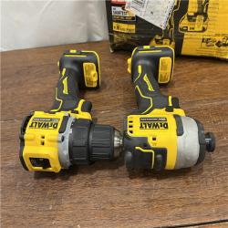 AS-ISDewalt DCK225D2 20V MAX ATOMIC Brushless Compact Lithium-Ion 1/2 in. Cordless Drill Driver and 1/4 in. Impact Driver Combo Kit with 2 Batteries 2 Ah