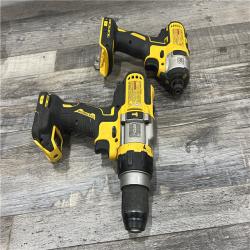 AS-IS DEWALT 20V MAX Cordless Brushless Hammer Drill/Driver 2 Tool Combo Kit with FLEXVOLT ADVANTAGE