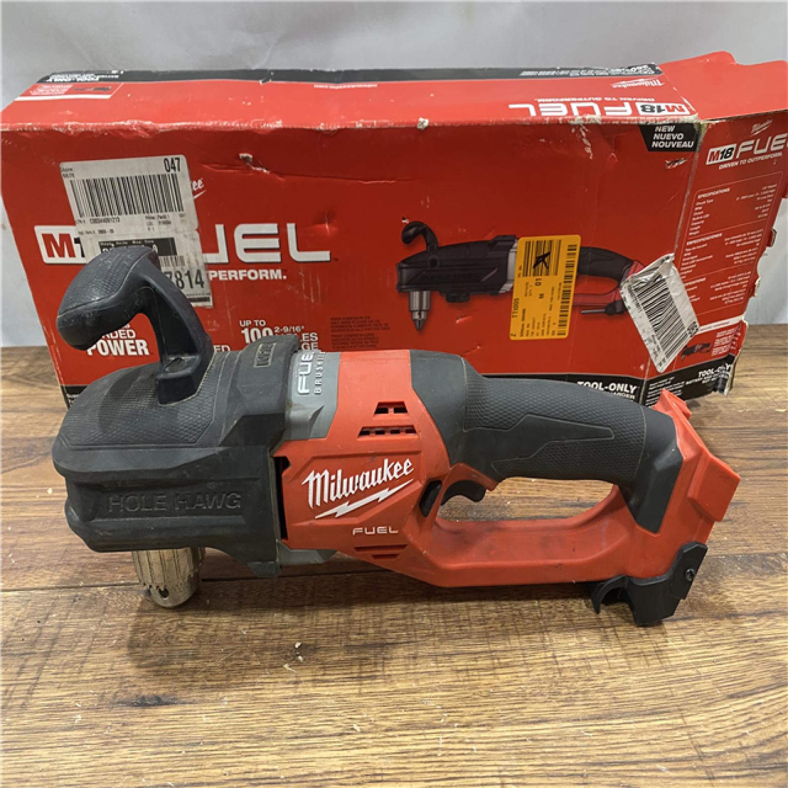 AS IS Milwaukee M18 18V Fuel 1/2  Right Angle Drill Super Hawg Cordless Lithium-Ion 2809-20