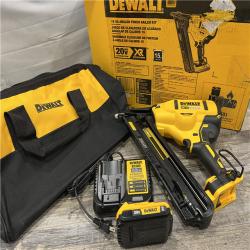 AS-IS DEWALT 20V MAX XR 15 Ga. Cordless 34 Deg Nailer 20 V