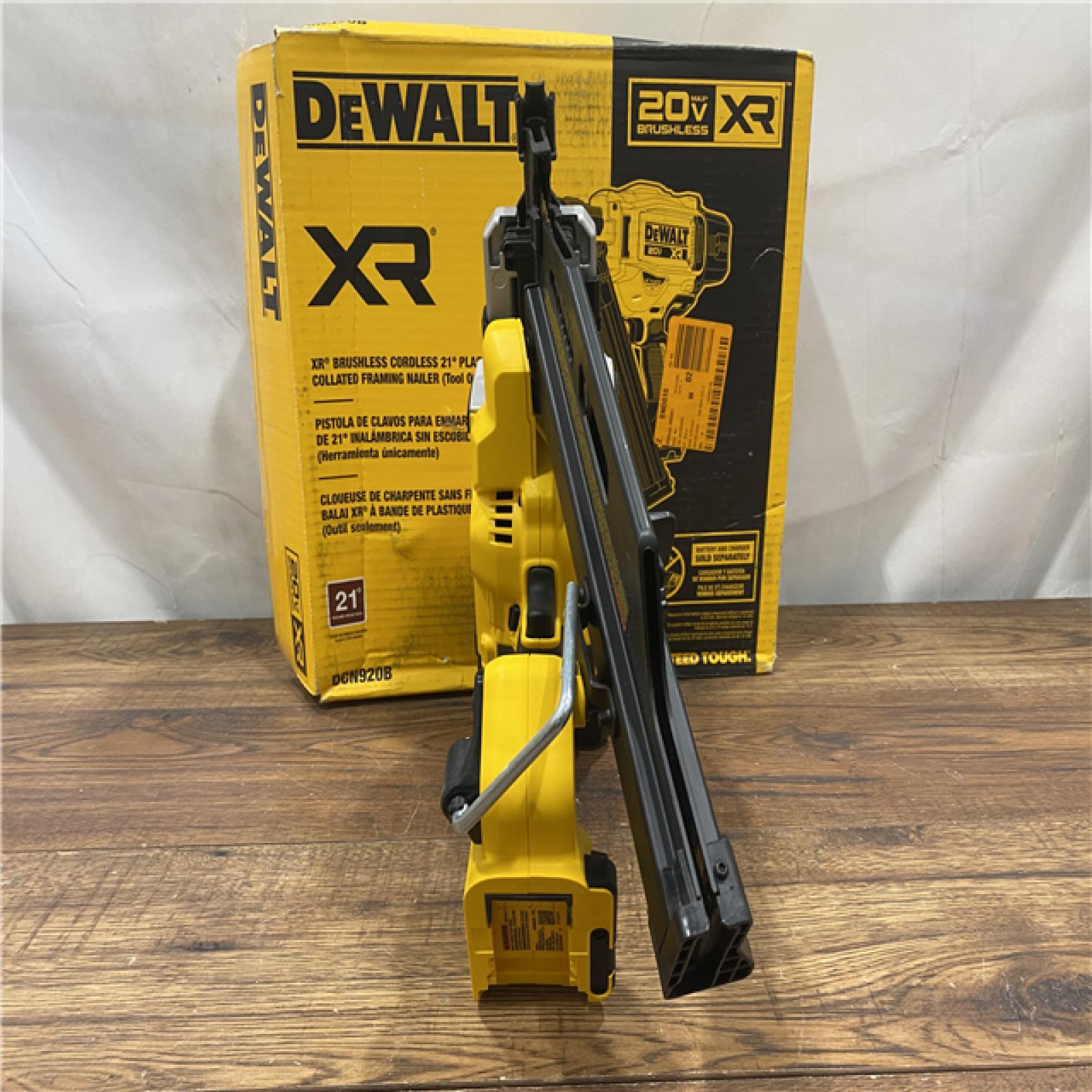 AS-IS DEWALT 20-Volt 21Â° Cordless Framing Nailer (Tool-Only)