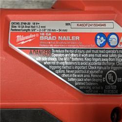 AS-IS Milwaukee M18 FUEL 18 Gauge Brad Nailer