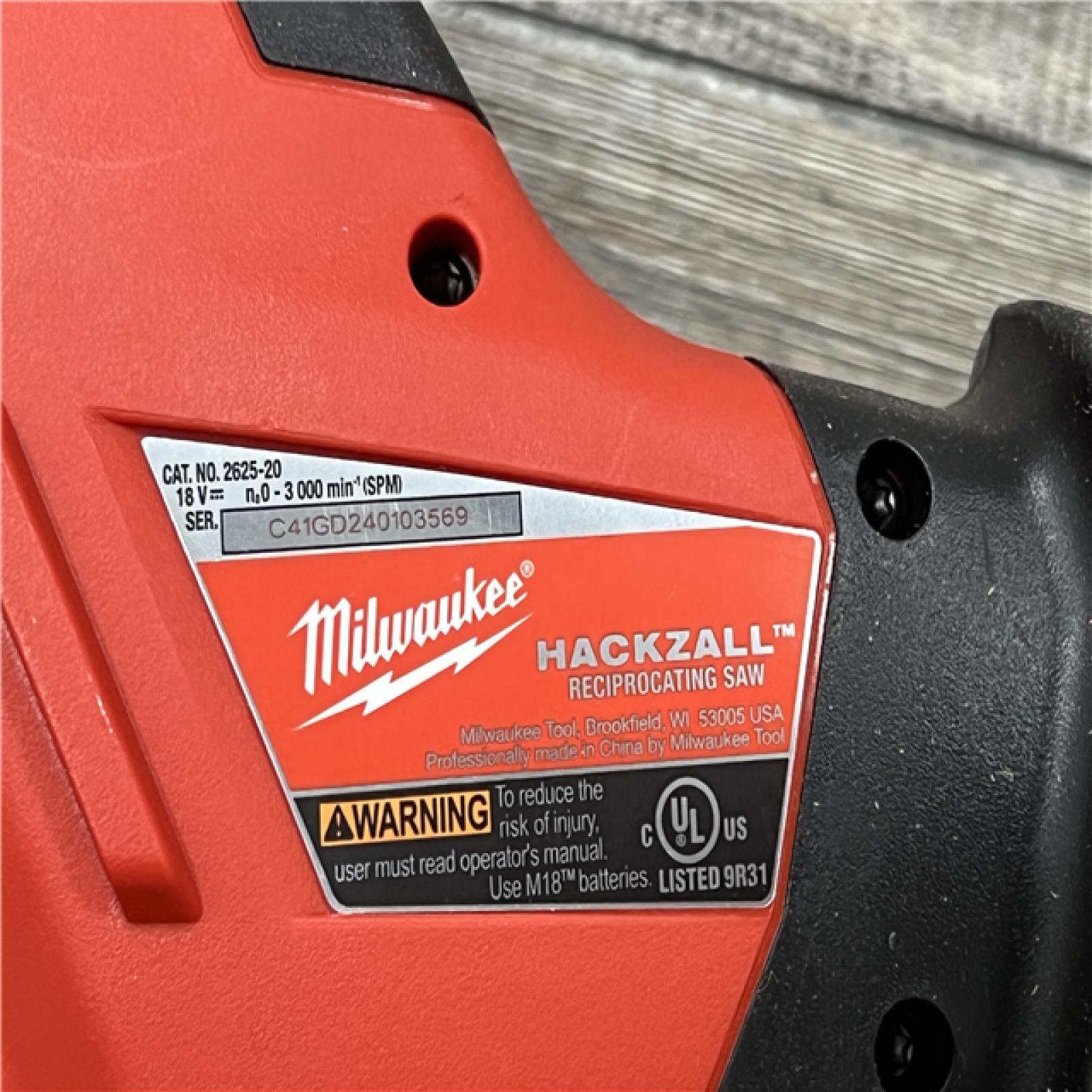 AS-IS Milwaukee M18 HACKZALL Reciprocating Saw