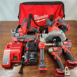 AS-IS Milwaukee M18 18V Lithium- Ion Cordless (6-Tool) Combo Kit