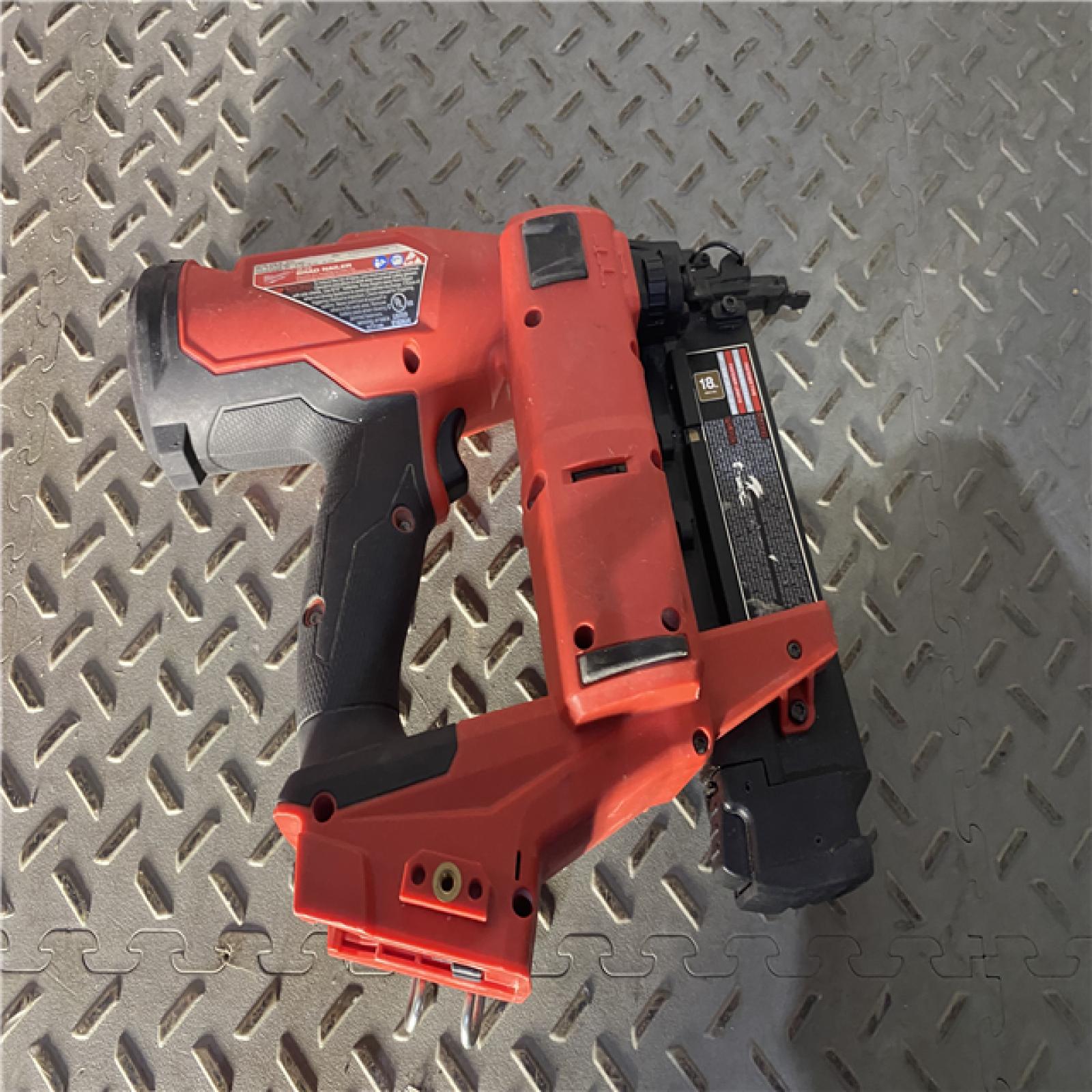 Houston location AS-IS Milwaukee M18 Fuel 18V Brushless 18-Gauge Brad Nailer 2746-20 (Bare Tool)