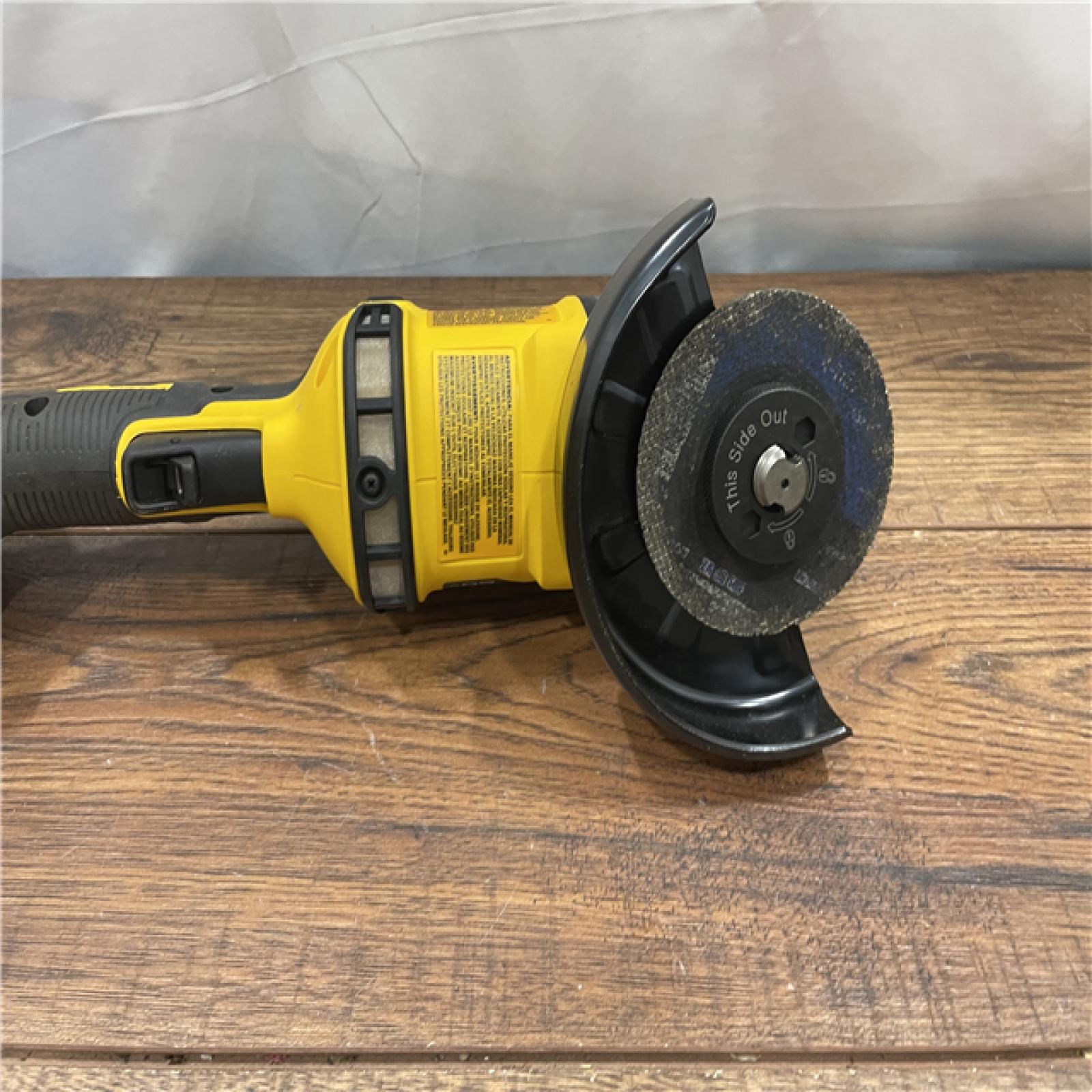 AS-IS DeWalt 60V MAX FLEXVOLT Cordless Brushless 4.5 in. Small Angle Grinder with Kickback Brake (Tool Only)