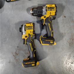 HOUSTON LOCATION - AS-IS DEWALT 20V MAX XR Hammer Drill and ATOMIC Impact Driver 2 Tool Cordless Combo Kit with (2) 4.0Ah Batteries, Charger, and Bag