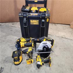 HOUSTON LOCATION - AS-IS (APPEARS LIKE NEW) Dewalt 20-Volt MAX ToughSystem Lithium-Ion 6-Tool Cordless Combo Kit