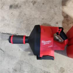 Houston location- AS-IS MILWUAKEE M18 FUEL 18-Volt Lithium-Iron Cordless Plumbing Drain Snake Auger Kit with W/ CABLE DRIVE & 5/16 in. X 35 Ft. Cable