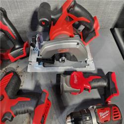 HOUSTON LOCATION - AS-IS M18 18-Volt Lithium-Ion Cordless Combo Kit (9-Tool) with (2) Batteries, Charger, and Tool Bag