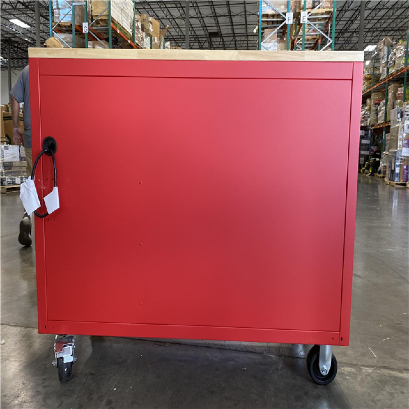 DALLAS LOCATION - Milwaukee Tool Storage 52 in. W Heavy Duty Red Mobile Workbench Cabinet