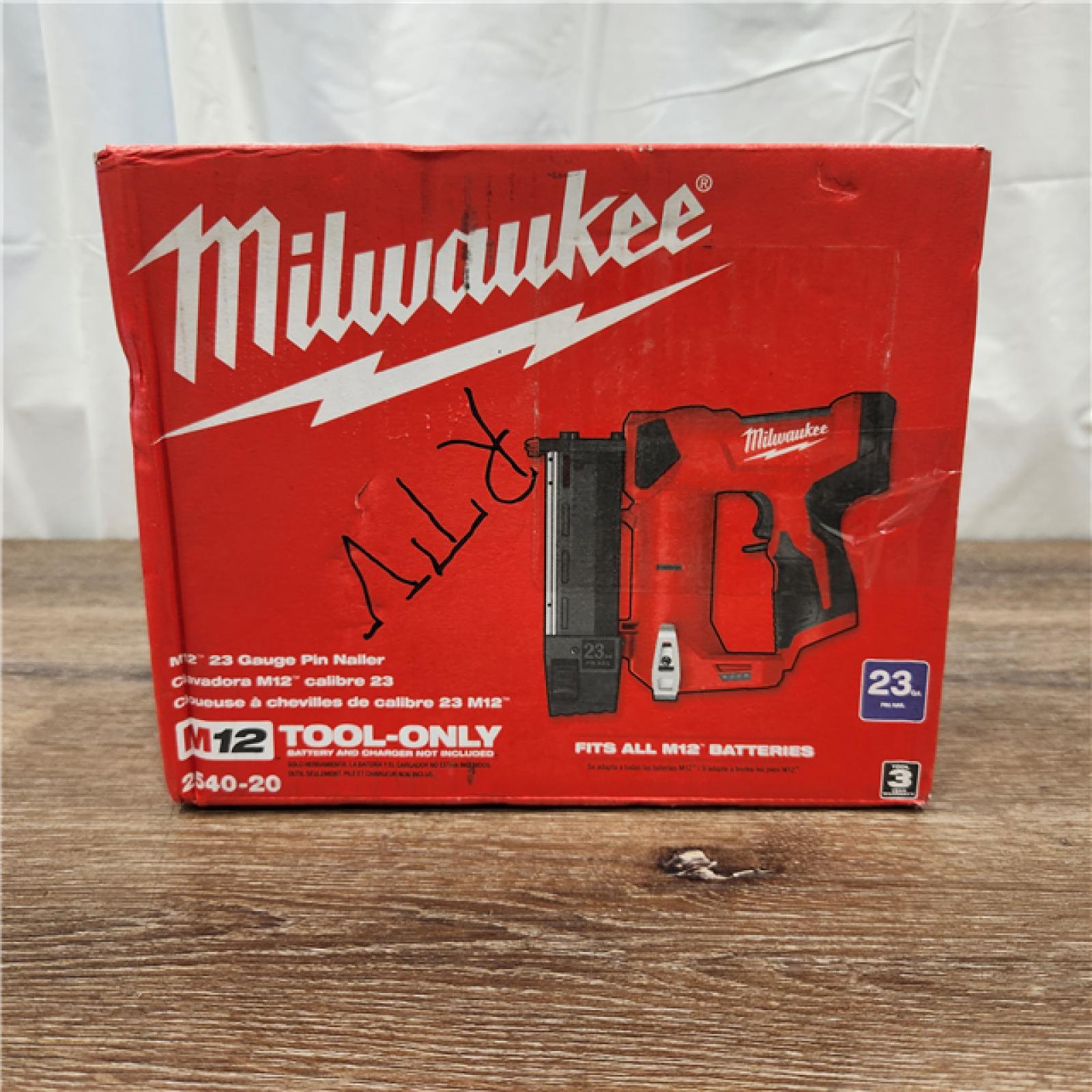 AS-IS M12 12-Volt 23-Gauge Lithium-Ion Cordless Pin Nailer (Tool-Only)