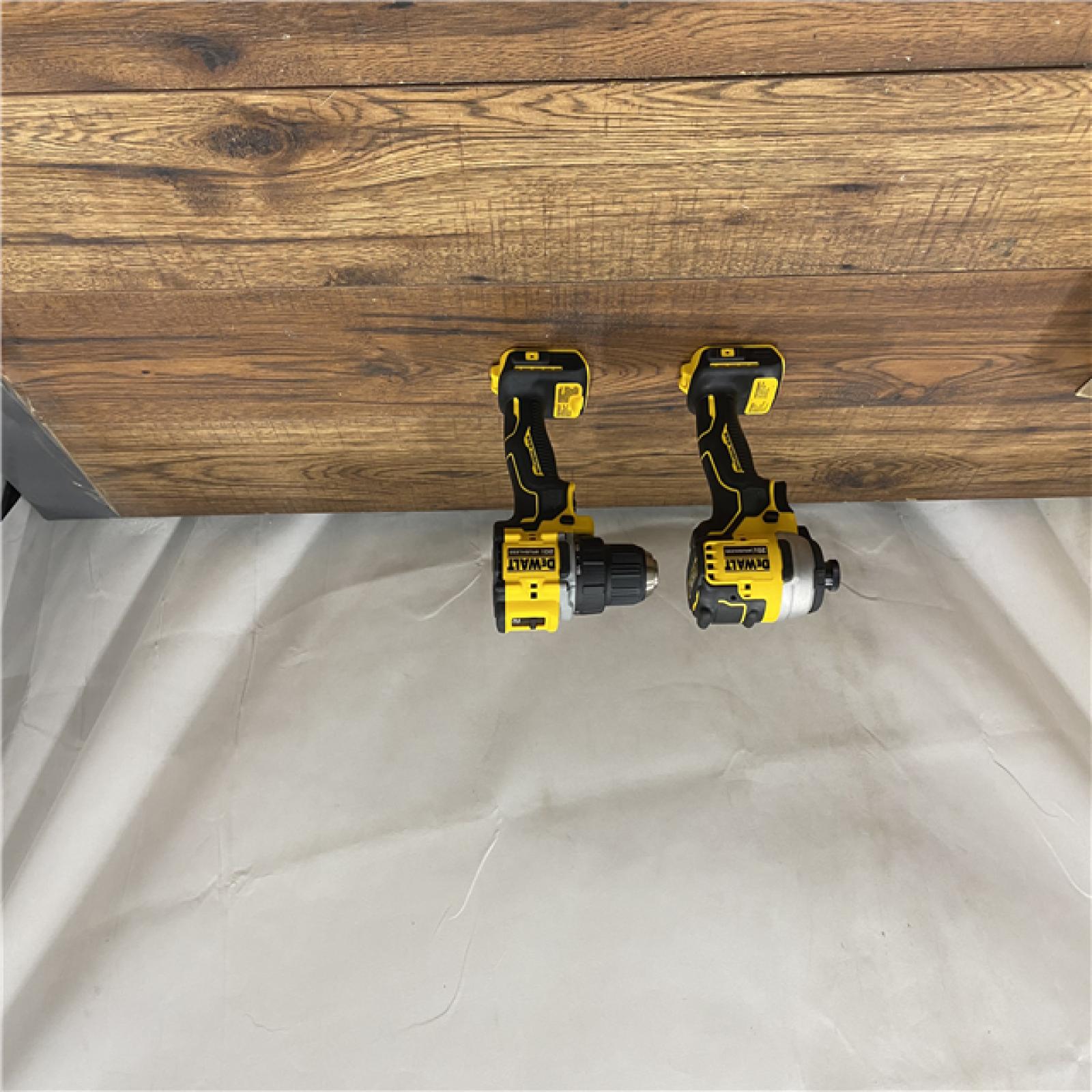 AS IS Dewalt DCK225D2 20V MAX ATOMIC Brushless Compact Lithium-Ion 1/2 in. Cordless Drill Driver and 1/4 in. Impact Driver Combo Kit with 2 Batteries 2 Ah