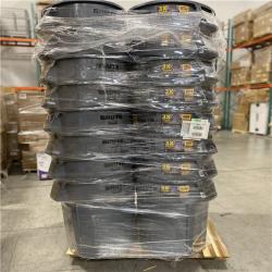 DALLAS LOCATION - Rubbermaid Commercial Products Brute 44 Gal. Grey Round Vented Trash Can PALLET - (32 UNITS)