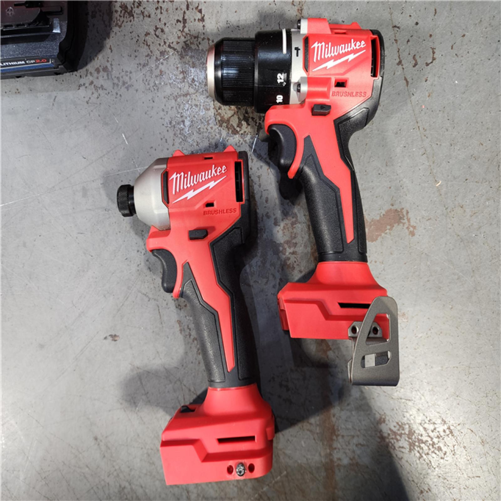 HOUSTON LOCATION - AS-IS (APPEARS LIKE NEW) M18 18-Volt Lithium-Ion Brushless Cordless Compact Hammer Drill/Impact Combo Kit (2-Tool) with (2) Batteries, Bag