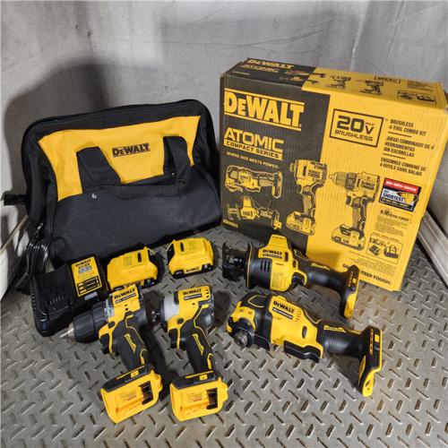 HOUSTON LOCATION - AS-IS (APPEARS LIKE NEW) 115-DCK486D2 Atomic 20V Max Brushless 4-Tool Combo Kit