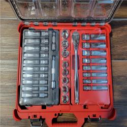 CALIFORNIA NEW MILWAUKEE 47PC 1/2 DRIVE METRIC &SAE RATCHET AND SOCKET SET W/ PACKOUT LOW-PROFILE ORGANIZER