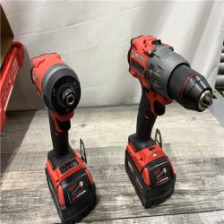 AS-IS Milwaukee M18 FUEL 18V Lithium-Ion Brushless Cordless Hammer Drill and Impact Driver Combo Kit (2-Tool) with 2 Batteries