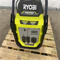 Houston Location - AS-IS Ryobi Easy Start 3,400 Running Watts 4,000 Starting Watts Generator