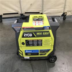 California AS-IS RYOBI 2,300-Watt Recoil Start Bluetooth Super Quiet Gasoline Powered Digital Inverter Generator with CO Shutdown Sensor