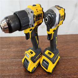 AS-IS DEWALT 20V MAX XR Brushless Cordless Drill/Impact Driver (2-Tool) Combo Kit