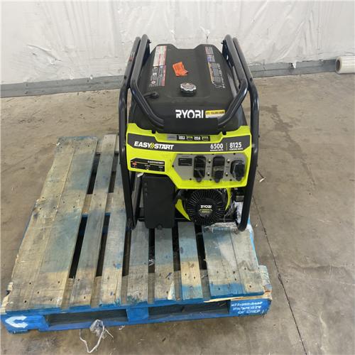 Houston Location - AS-IS Ryobi Gas Powered Generator 6,500 Running Watts 8,125 Starting Watts