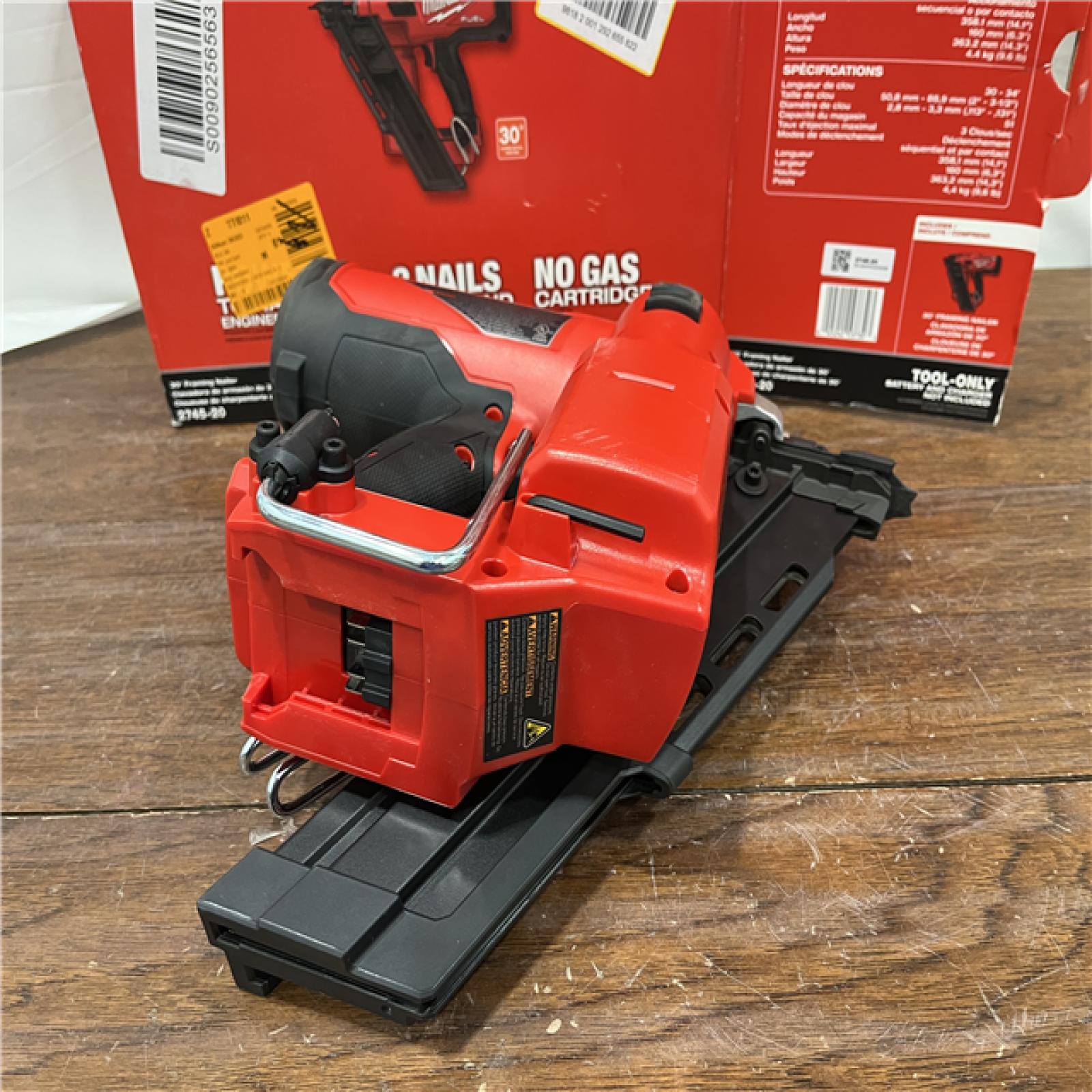 AS-ISMilwaukee M18 FUEL 30 Degree Framing Nailer