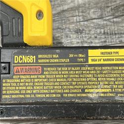 AS-IS DEWALT DCN681D1 20V 18Ga Stapler Kit