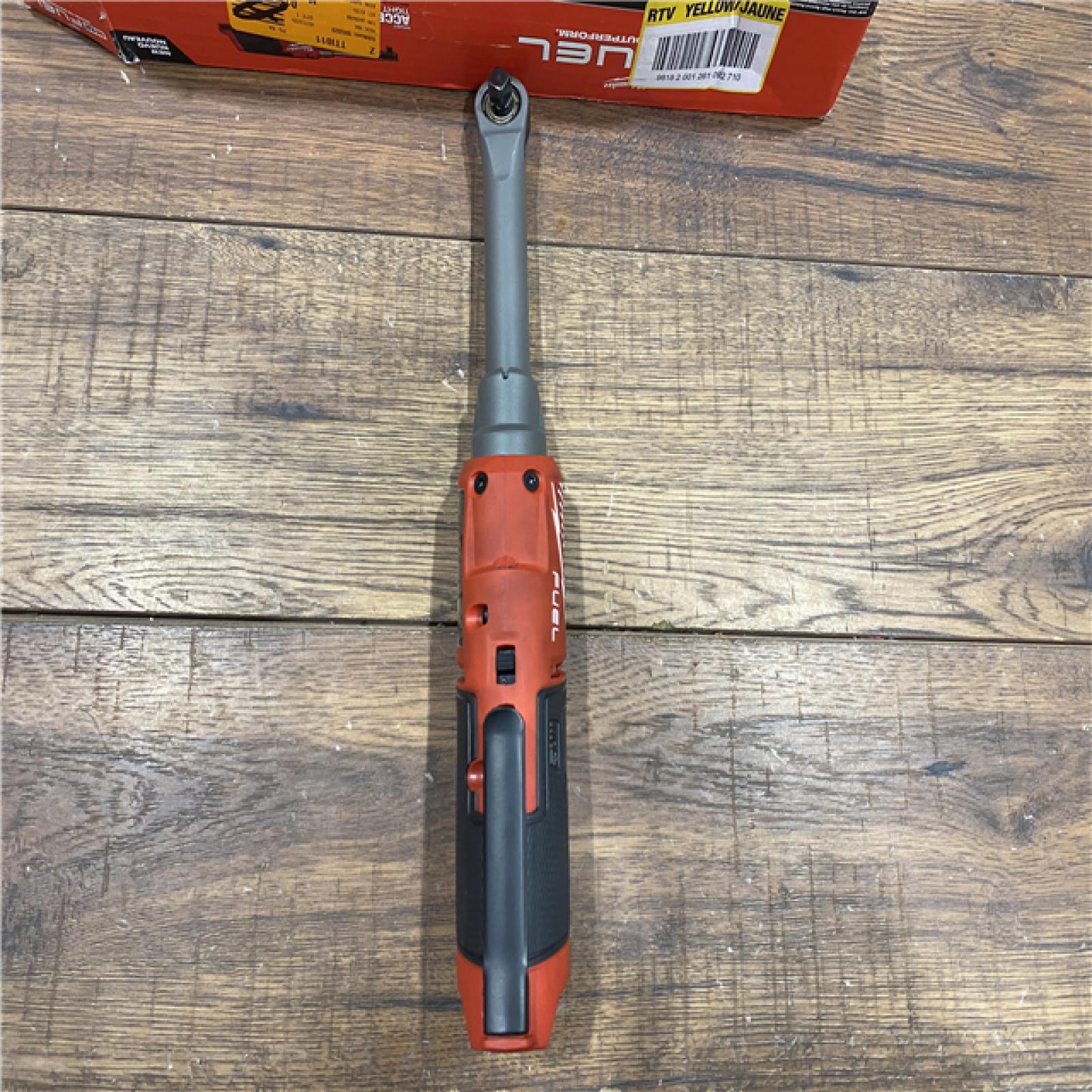 AS IS Milwaukee 2569-20 12V Cordless 3/8  Extended Reach High Speed Ratchet (Tool Only)