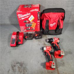 HOUSTON LOCATION - AS-IS Milwaukee M18 Compact Brushless 2-Tool Combo Kit