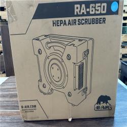 California AS-IS B-Air Hepa Air Scrubber Model RA-650-Appears in NEW Condition