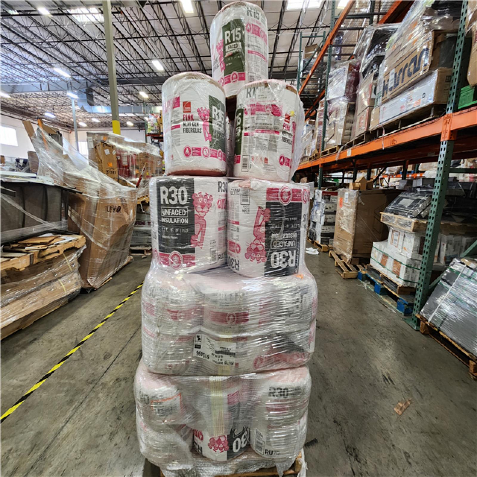 Phoenix AS-IS Mixed Home Improvement Insulation Pallet (650 Sq/Ft 21 Rolls)