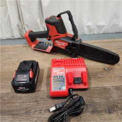 AS-IS M18 FUEL 8 in. 18V Lithium-Ion Brushless HATCHET Pruning Saw Kit with 6Ah High Output Battery and Charger