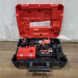 AS-IS Milwaukee 2904-22 Hammer Drill Driver Kit with Batteries  Charger & Tool Case  Red