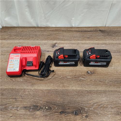 AS-IS Milwaukee M18 18-Volt Lithium-Ion High Output Starter Kit with Two 6.0 Ah Battery and Charger